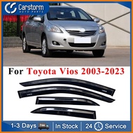 ▼ Rain Visors For Toyota Vios 2003-2023 Door Visor Rain Guard Window Visor 4 car window Rain Visors