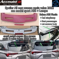 Avanza xenia veloz alza 2022 spoiler on ABS sport model+Lamp