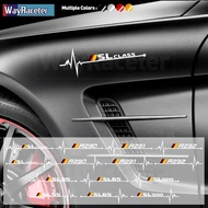 2 Pcs Reflective Vinyl Decal Germany Flag Window Sticker For Mercedes Benz SL Class R129 R230 R231 R