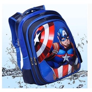 [WHOLESALE] Backpack - school bag 3D printed boys' school bag with Superman Batman spiderman TE15