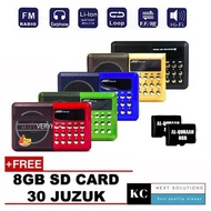 [Premium] JOC H011UR Rechargeable Radio MP3 Player With Micro SD and USB Port - 30 Juzuk Al-Quran SD