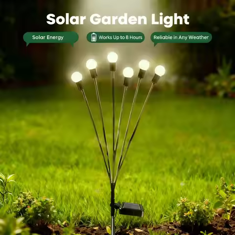 LED Mushroom/Firefly Solar Lights Villa Garden Courtyard Park Decoration Outdoor Waterproof Solar Li