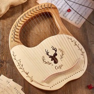 lyre 16/19-string beginner lyre 16/19-string harp lyre small portable musical instrument easy to lea