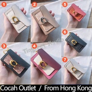 COACH/Coach 4416 1614 Mini Tabby Bag Charm In Colorblock Signature Canvas Women Card Holder Small Wallet Puse with Keychain