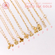 ◕◄۩COD PAWNABLE 18k Legit Original Pure Saudi Gold Assorted Necklace