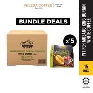 Yit Foh Musang King Durian White Coffee (Bundle of 15) [40g x 8s x 15 Box] Raja Durian 4-in-1 Instan
