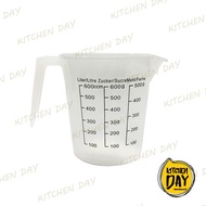 (60 ml.) White Opaque Plastic Measuring Cup Liquid Jug