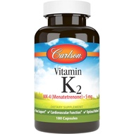 Carlson-Vitamin K2 MK-4 (Menatetrenone), 5mg, Vitamin K Supplement, Bone Support, K2 Vitamin, No Soy