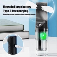 Portable Handheld Spray Fan Water Spray Mist Fan Student Dormitory Mini Fan Summer Cooling Fan Outdo