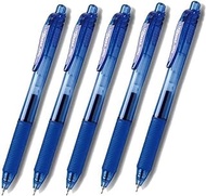 Pentel Energel X Rubber Grip &amp; Click Retractable Fine Line, Needle Tip -BLN-105- Cost Performance Model -0.5mm-blue Ink-value Se