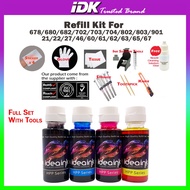 Refill Kit For 678 680 682 60 61 62 63 65 67 703 704 46 22 21 27 702 901 803 802 HP ink Cartridge Us