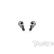 T-Works TP-X4-L 64 Titanium 6mm Ballstud With M3x5 ( For Xray X4'23/X4F'24/X4F'25/X4'25) 2pcs.