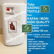 ( per setengah meter ) kain kafan mori katun putih jenasah jenazah CAP IBU DAN ANAK ossin meteran le