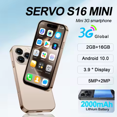 SERVO S16 mini Smartphone 3G WCDMA Android System 2GB+16GB WiFi Hotspot Play Store WiFi Face Unlock