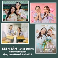 MilkLove (23point5) latest photo set for study decoration to frame (with wooden base included)