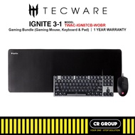 TECWARE IGNITE Gaming Bundle - Keyboard+Mouse+Mousemat (1Yr Warranty)