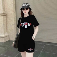 SÉT BỘ SHORT THUN COTTON THÊU USA SIÊU ĐẸP