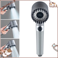 【Ready stock】 1 Set Shower Head High Pressure Adjustable 3 Jetting Modes Bathroom 4-in-1 Handheld Shower Sprayer with Hose Daily Use