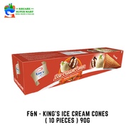 F&N - King's Ice Cream Cones / Flour Confection ( 10 Pieces ) 90g