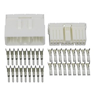 5 Sets 18 Pins with Sheath White Car Connector (with Terminal), Model: DJ7181-1.8-11/21 (18 Pin Car 