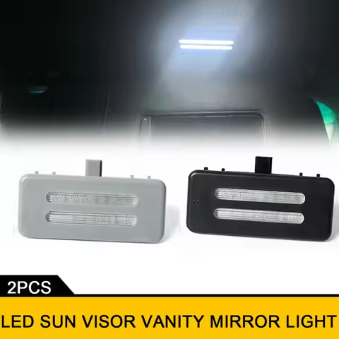 Car Interior Sun Visor Vanity Mirror LED Lights For BMW X6 E71 E72 X5 E70 X3 F25 X1 E84 E60 E60N E61