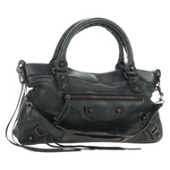 BALENCIAGA The First 手提包 皮革 2way 海軍藍 103208 正品 185338M