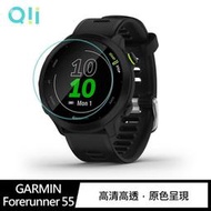 整體貼合完美 Qii GARMIN Forerunner 55 玻璃貼 兩片裝 GARMIN手錶保護貼 手錶保護貼