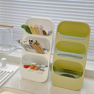 3 Layer Utensil Holder Dustproof And Multifunctional Chopstick Fork Spoon Storage Box Drainer Cutler