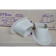 รางแอร์ รางครอบท่อแอร์ ยาว1เมตรและอุปกรณ์ข้อต่อ ยี่ห้อ TOTO