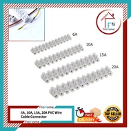 PVC WIRE CABLE CONNECTOR 10A 15A 20A / 12-Way 10A 15A 20A PVC Quick Cable Connector Terminal Block
