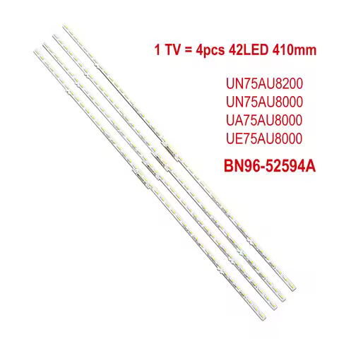 4pcs LED Backlight Strip For Samsung UN75AU8200 UE75AU8000 UN75AU8000 UA75AU8000 S1A8-750SM0-R0