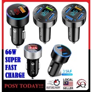 ♕LOCAL STOCK♕ Universal 66W PD20W Car Charger  Phone Charging Adapter Plug for Car and Truck Multifu