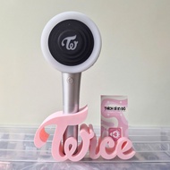 Kpop lightstick display stand with photocard holder - Twice