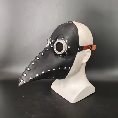 Halloween Party Horror Mask Punk Steam Plague Bird Beak Mask Crow Beak Mask Holiday Performance Prop
