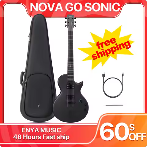 Enya Electric Guitar Nova Go Sonic Smart Electric Carbon Fiber Guitarra with Wireless Speaker, Onboa