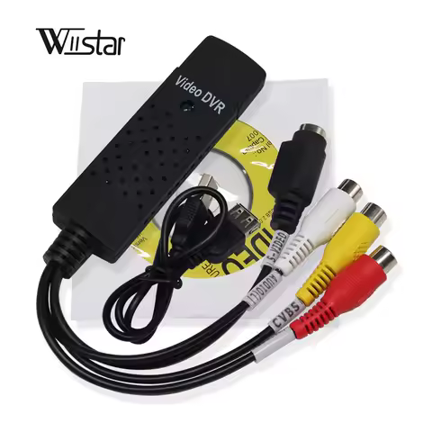 USB Video Capture Card Easy Cap VHS VCR Mini DV Hi8 DVD to Digital Converter RCA/S-video to USB 2.0 
