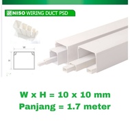 NISO PSD DUCT cable 10 x 10 16 x 16 25 x 25 1.7 meters cable duct cable duckting protector line on t
