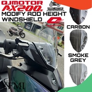 WINDSHIELD QJMOTOR AX200S AX 200S AX 200 S INCREASE HEIGHT MODIFIED WINDSHIELD MODIFIED MODIFY ACCES