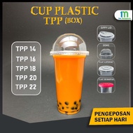 1000pcs Cup Plastik Brand TPP Thailand Gelas Plastik Drinking Water 14oz 16oz 18oz 20oz 22oz
