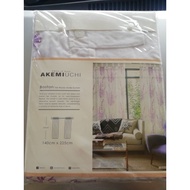 Akemi Uchi ready made curtain lilac 1pc for Rm10 New