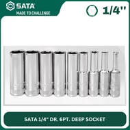SATA 1/4" DR. 6PT. DEEP SOCKET SUPER JUNIOR SOCKET BOX SOCKET BOX PALING KECIL SATA 3.5MM 4MM 7MM 8M