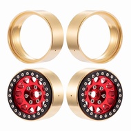 Brass 1.9" Wheel Rim Beadlock Beadlock Ring Brass Counter Weights for 1/10 RC Crawler Axial SCX10 II