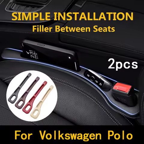 Car Seat Gap Filler Between Seats Crevice Interior Decoration 2Pcs For Volkswagen VW Polo 6R 6N 6N2 