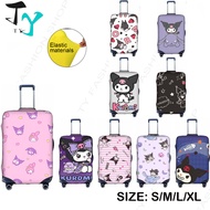 Sanrio Kuromi Travel luggage cover 18-32 inch high elastic thickened luggage cover dust-proof and scratch-proof luggage protective cover
