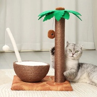 kdgoeuc Natural Sisal Vertical Coconut Juice Tree for Cat, Climbing Frame, Scratching Post, Jumping Platform Toy, Pet SuppliesScratchers Pads &amp; Posts