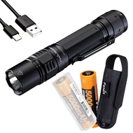 Dual Battery Bundle PD36R Pro 2800 Lumen USB-C Rechargeable Tactical Flashlight with Lumentac Organi