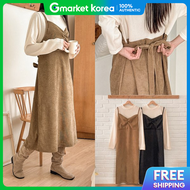 Wishmall Go Apple Layered Corduroy Dress (T201H411) Plus Size