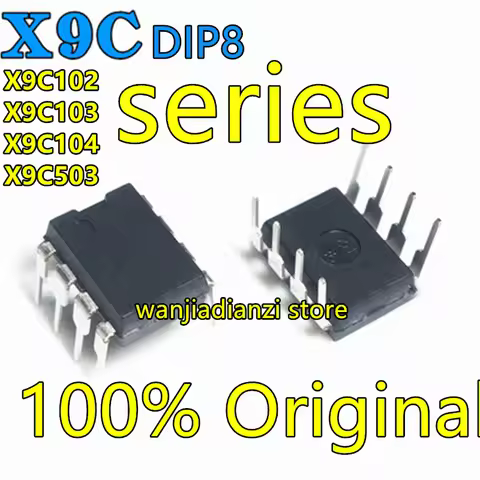 X9C102 X9C103 X9C104 X9C503 P PIZ PZI ZI IZ I IC DIP8 Into the DIP - 8 digital potentiometer chip, d