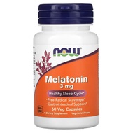 NOW Foods Melatonin 3 mg (60, 180 Veg Capsules) 5 mg (120 Tablets) 10 mg (100 Veg Capsules)