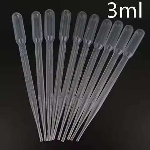 200pcs To 1000pcs Lab 3ml 5ml 2ml 1ml 0.2ml 0.5ml Plastic Pasteur Pipette Transfer Pipette Dropper P